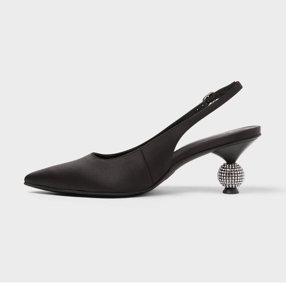 a new day Black Pointed Slingback Flats - Picture 6 of 10